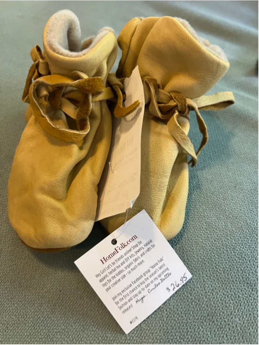 Baby Geier Glove Co. Moccasins Tan XL